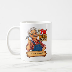 Funny Handyman – Personalised Grandpa Gift Coffee Mug