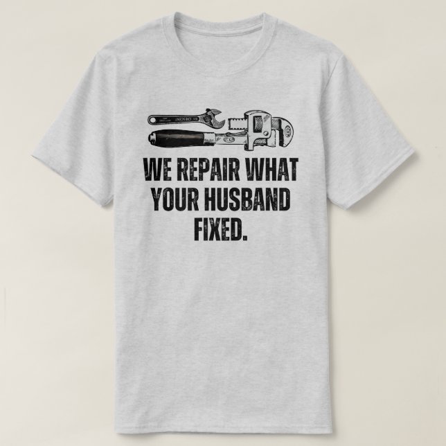 Funny Handyman T-Shirt (Design Front)