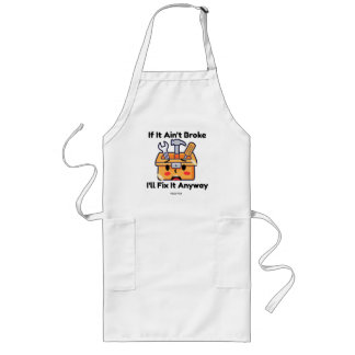 Funny Handyman Tool Box Dad Joke Personalised Long Apron