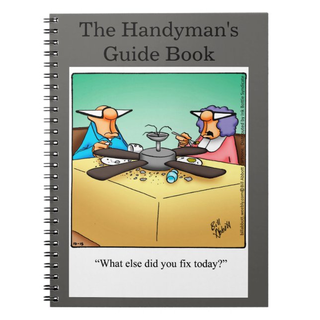Funny Handyman's Guide Notebook Gift (Front)