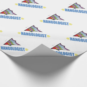 Funny Hang Gliding Wrapping Paper