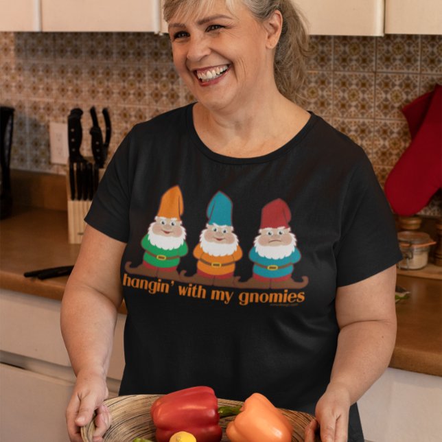 Funny Hangin With My Gnomies Tri-Blend Shirt (Creator Uploaded)
