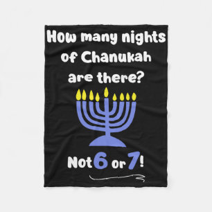 Funny Hanukkah 67 Meme Teacher How Many Nights Of Fleece Blanket