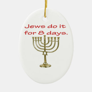 Funny Hanukkah Ceramic Tree Decoration
