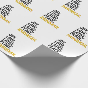 Funny Hanukkah Challah Latke Jewish Food Lover Wrapping Paper