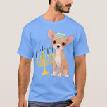 Funny Hanukkah Chanukah Chihuahua Dog Lover Menora T-Shirt<br><div class="desc">Funny Hanukkah Chanukah Chihuahua Dog Lover Menorah Jewish  .</div>