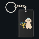 Funny Hanukkah Chanukah Poodle Dog Lover Menorah Key Ring<br><div class="desc">Funny Hanukkah Chanukah Poodle Dog Lover Menorah</div>