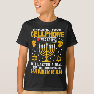 Funny Hanukkah Imagine Your Cellphone Chanukah Jew T-Shirt