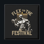 Funny Hanukkah Jewish Gym Workout Flex Festival  Magnet<br><div class="desc">Funny Hanukkah Jewish Gym Workout Flex Festival</div>
