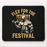 Funny Hanukkah Jewish Gym Workout Flex For The Fes Mouse Pad<br><div class="desc">Funny Hanukkah Jewish Gym Workout Flex For The Festival</div>