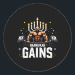Funny Hanukkah Jewish Gym Workout Hannukah Gains<br><div class="desc">Funny Hanukkah Jewish Gym Workout Hannukah Gains</div>