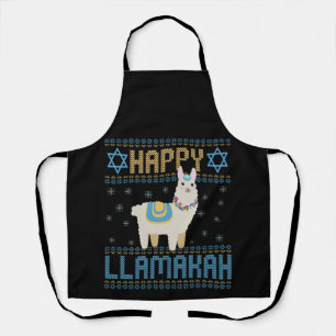 Funny Hanukkah Jewish Holiday Ugly Sweater Humour Apron