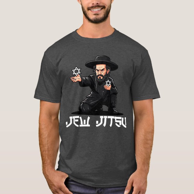Funny Hanukkah Jiu Jitsu Karate Shirt - Martial Ar (Front)