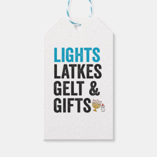 Funny Hanukkah Latke Jewish Cook Holiday Humour Gift Tags