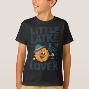 Funny Hanukkah Little Latke Jewish Family Kids Mat T-Shirt