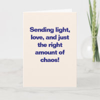 Funny Hanukkah Love Lights Chaos Blue Custom