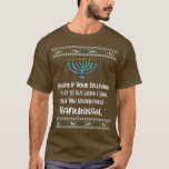 Funny Hanukkah Pajamas Chanukah Cellphone Quote Ch T-Shirt<br><div class="desc">Funny Hanukkah Pajamas Chanukah Cellphone Quote Christmas.</div>