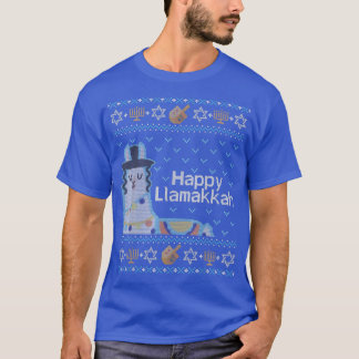 Funny Hanukkah Ugly Sweater Jewish Gift Llama Llam