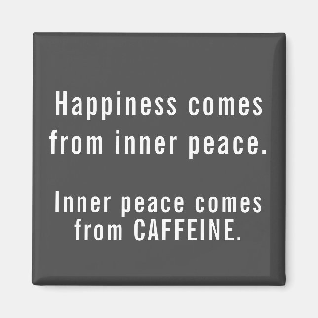 Funny Happiness Caffeine Definition   Magnet (Front)