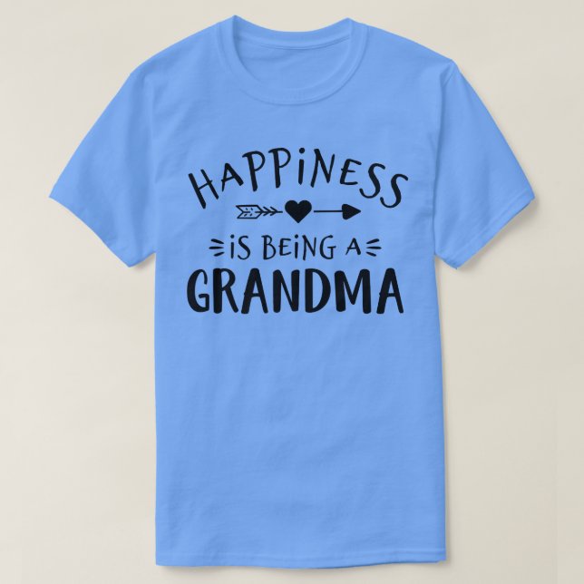 Funny Happiness Is Being A Grandma Grandmother App T-Shirt (Design Front)