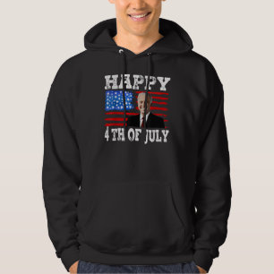 Funny Happy 4Th Of July Joe Biden 4th 1776 indepen Hoodie