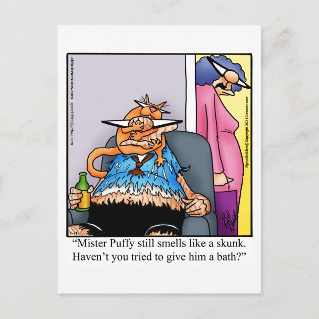 Funny Happy Anniversary Humour Postcard (Front)