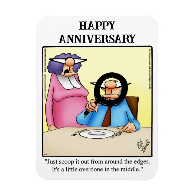 Funny Happy Anniversary Magnet Gift (Vertical)