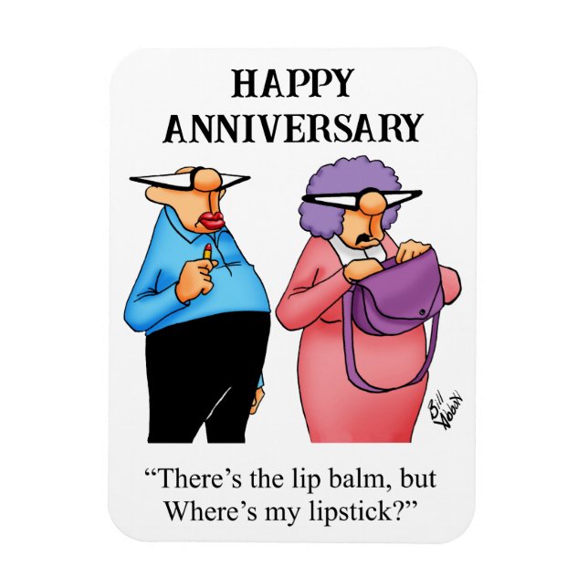 Funny Happy Anniversary Magnet Gift (Vertical)