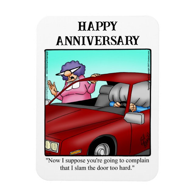 Funny Happy Anniversary Magnet Gift (Vertical)