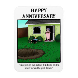 Funny Happy Anniversary Magnet Gift