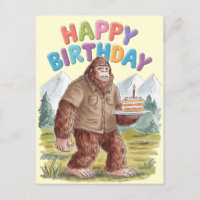 Funny Happy Birthday BigFoot Sasquatch