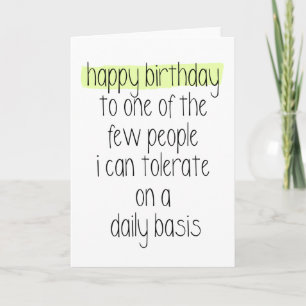 Funny Happy Birthday Card