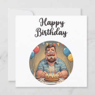 Funny Happy Birthday Dad Card