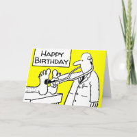 Funny Happy Birthday Doctor Lab Coat & Stethoscope