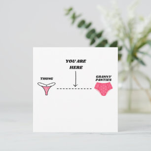 Funny Happy Birthday for Her Funny Women's Bday Invitation