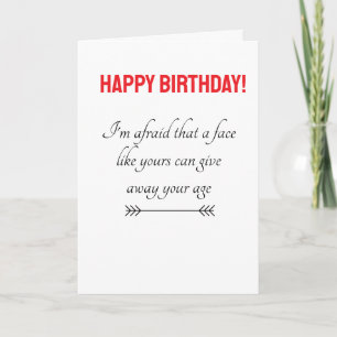 funny happy birthday greeting card
