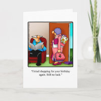 Funny Happy Birthday Greeting Card