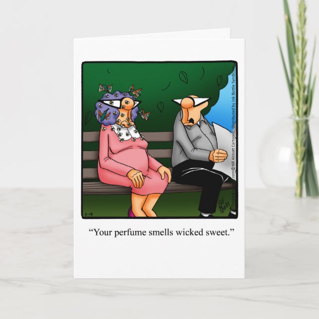 Funny Happy Birthday Humour Greeting Card (Front)