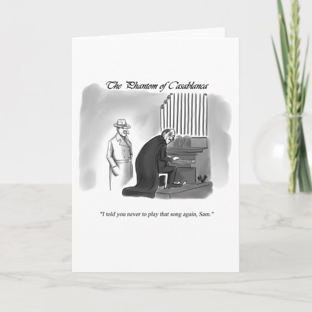 Funny Happy Birthday Humour Greeting Card (Front)