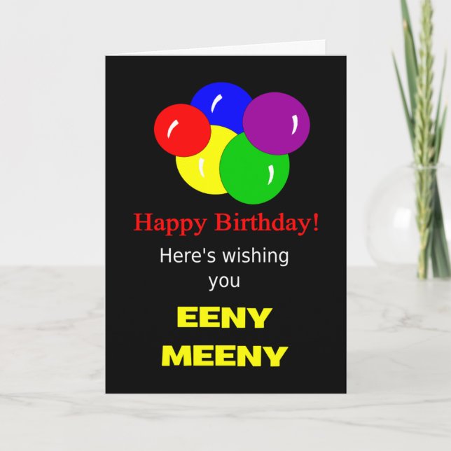 funny happy birthday wish card (Front)