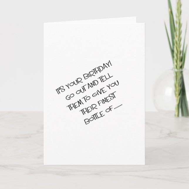 funny happy birthday wish card (Front)