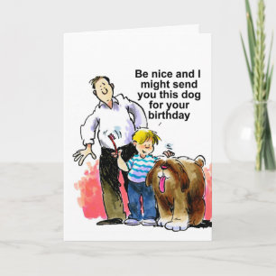 funny happy birthday wish card