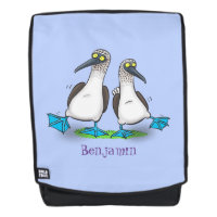 Funny, happy blue footed boobies dancing cartoon