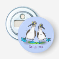 Funny, happy blue footed boobies dancing cartoon