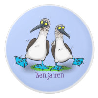 Funny, happy blue footed boobies dancing cartoon