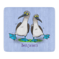 Funny, happy blue footed boobies dancing cartoon