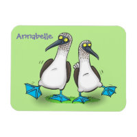 Funny, happy blue footed boobies dancing cartoon