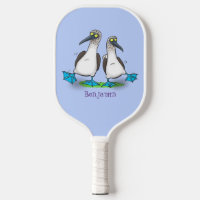 Funny, happy blue footed boobies dancing cartoon 