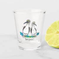 Funny, happy blue footed boobies dancing cartoon 