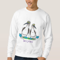 Funny, happy blue footed boobies dancing cartoon